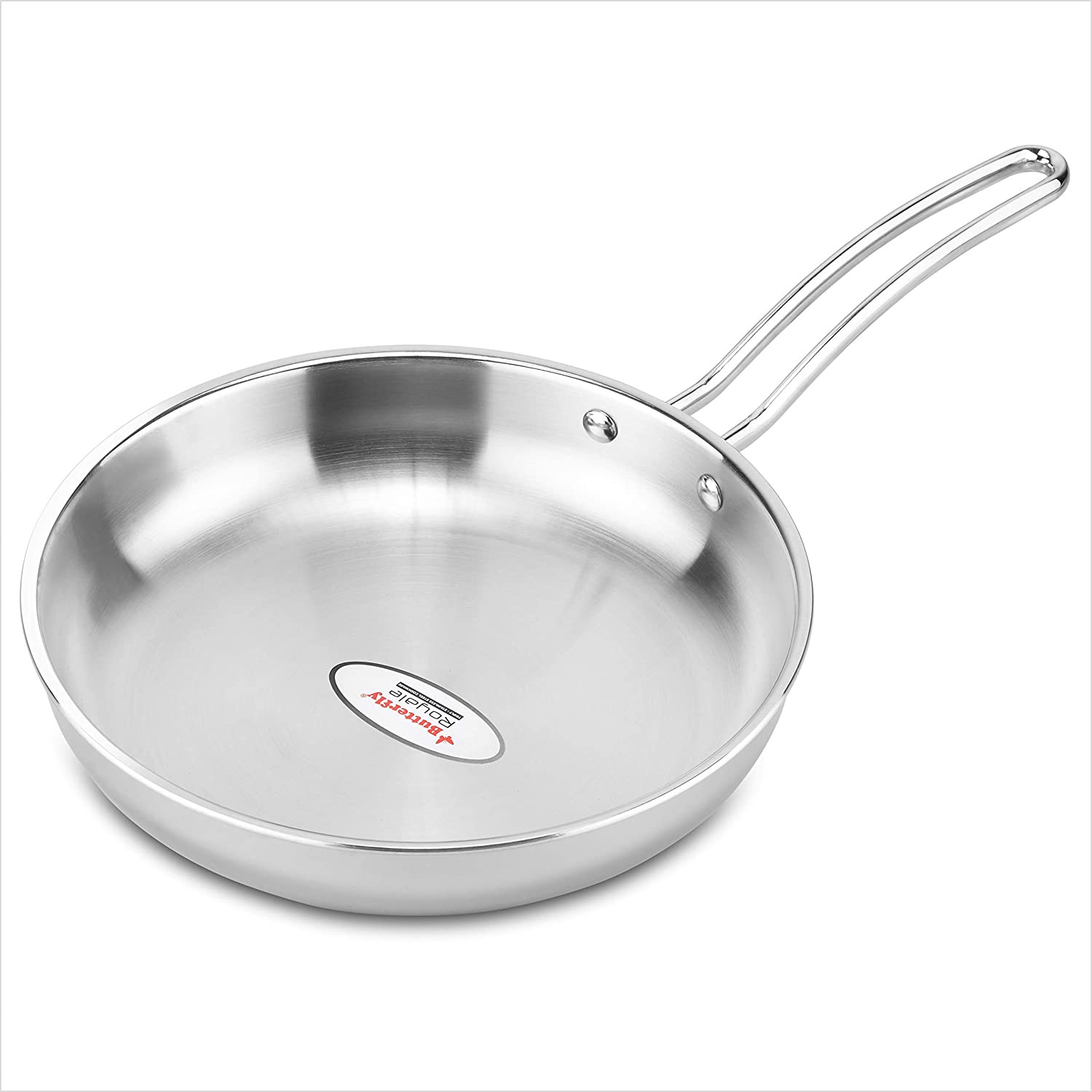 butterfly-chefs-classic-stainless-13-inch-open-skillet-with-helper-handle