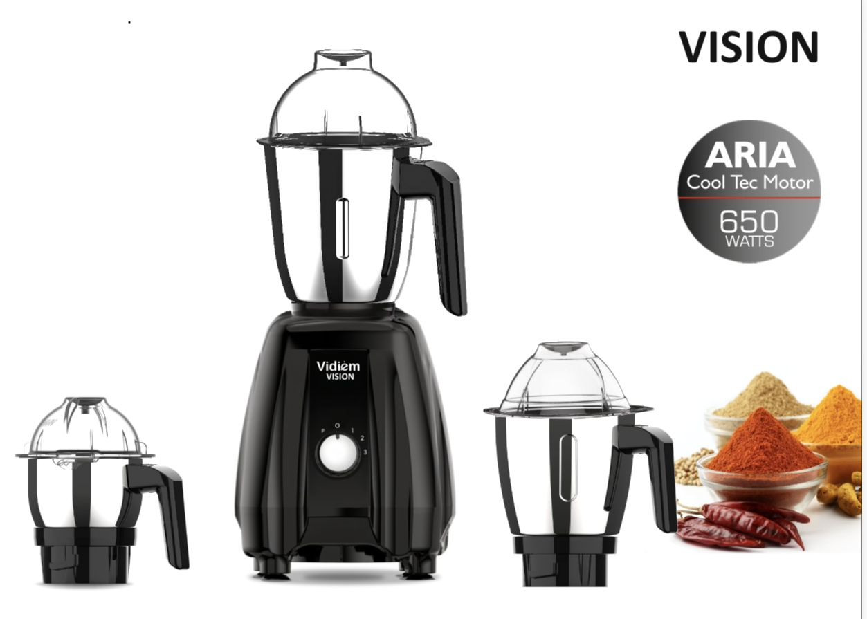 vidiem-vision-pro-650w-ul-certified-blender-mixer-grinder-110v-stainless-steel-blades-3-jars-for-blending-grinding