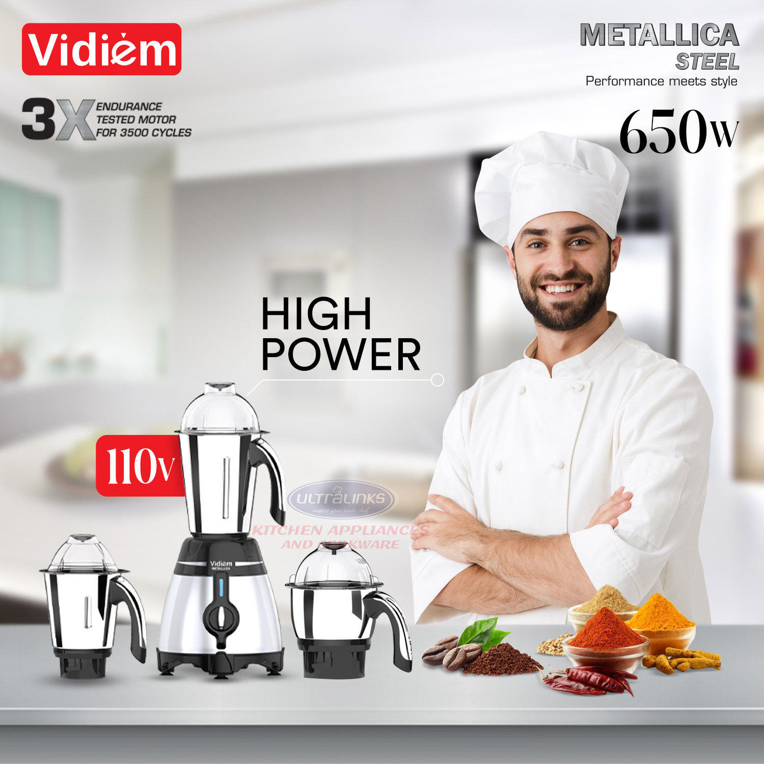vidiem-metallica-steele-650w-110v-stainless-steel-jars-indian-mixer-grinder-with-spice-coffee-grinder-jar-for-use-in-canada-usa
