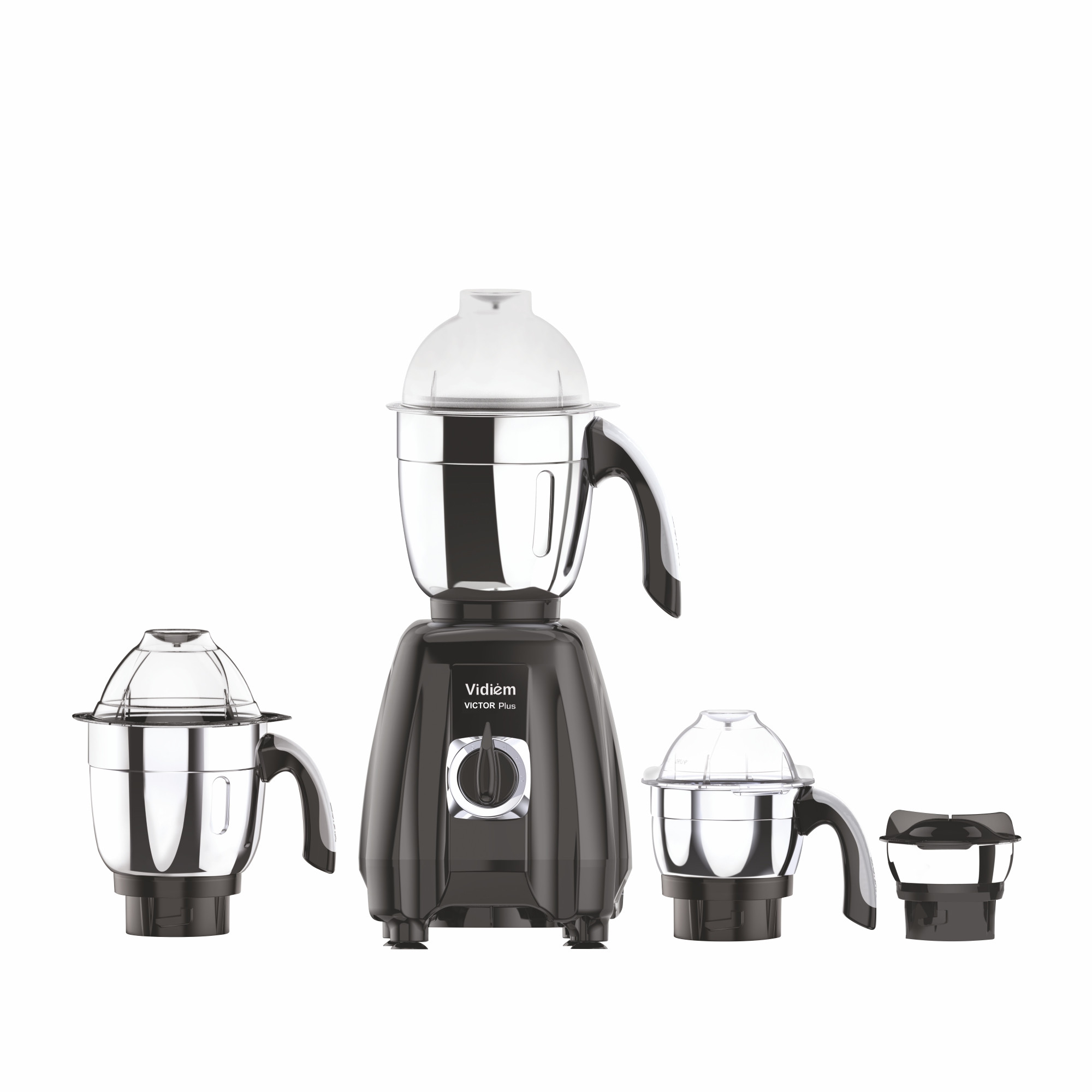 vidiem-victor-plus-mixer-grinder-110v-650w-ul-certified-motor-4-stainless-steel-jars-for-canada-usa-durable-abs-body-self-locking-jars-wet-dry-grinding