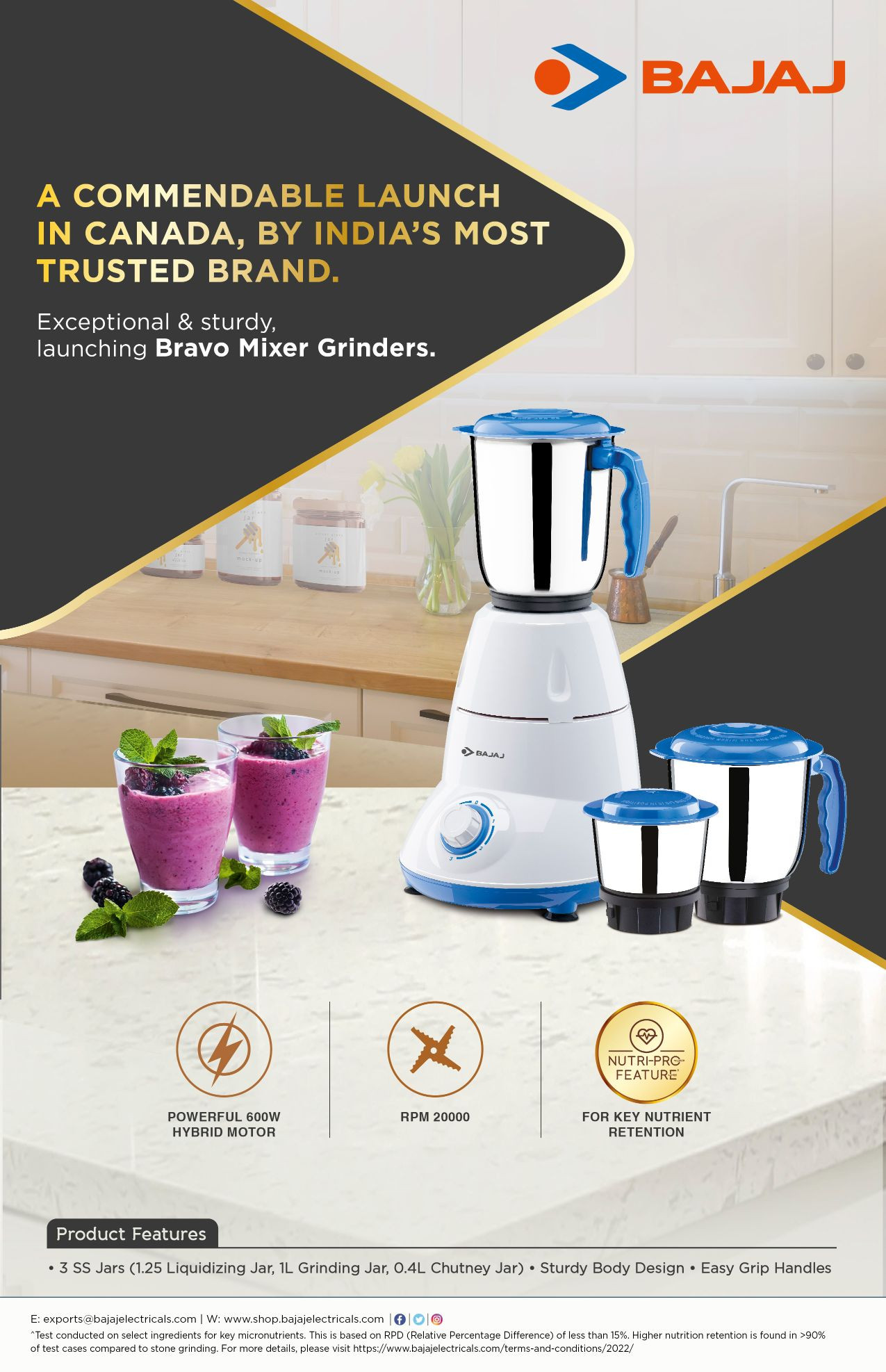 bajaj-bravo-plus-500w-indian-mixer-grinder-with-special-chef-jar-stainless-steel-jars-indian-mixer-grinder-spice-coffee-grinder-110v-for-use-in-canada-usa