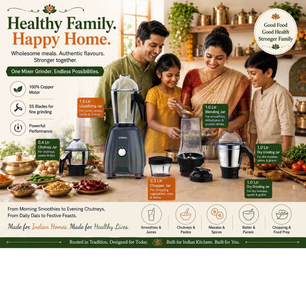 vidiem-victor-vitago-plus-650w-mixer-grinder-110v-heavy-duty-vitago-blending-spice-jar-2-stainless-steel-jars-with-extra-1l-large-capacity-jar-wet-dry-grinding-system-for-canada-usa