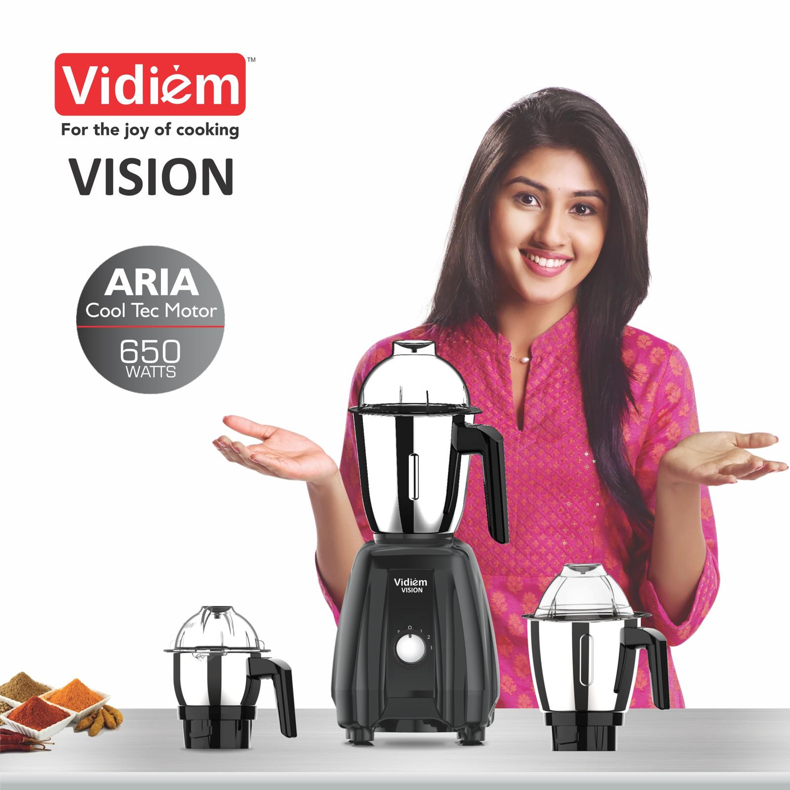vidiem-vision-pro-650w-ul-certified-blender-mixer-grinder-110v-stainless-steel-blades-3-jars-for-blending-grinding